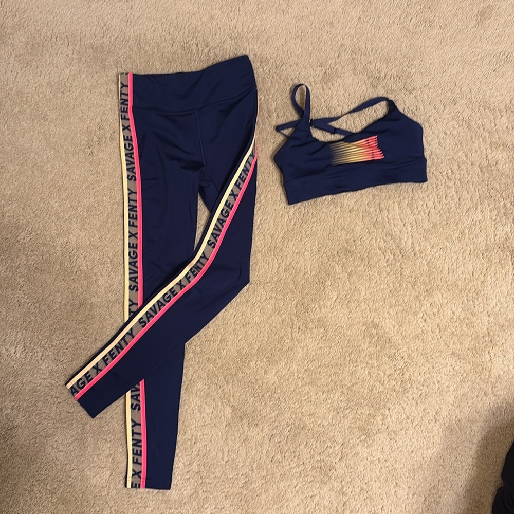 Like new Savage X Fenty workout set